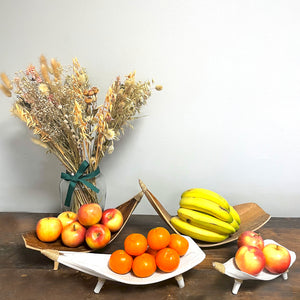 Coconut Leaf Fruit Bowl Set - Choice of 2 colours