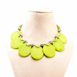 7-Disc Ceramic Necklace - Choice of 2 colours