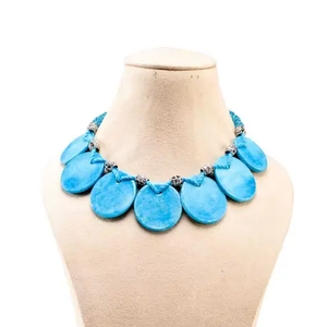 7-Disc Ceramic Necklace - Choice of 2 colours