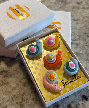 Jewells - Boxed set of Snail Push Pins