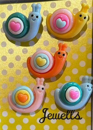 Jewells - Boxed set of Snail Push Pins