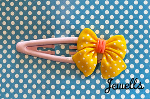 Jewells - Clip in Hair Accessory - Polka Dot Bows