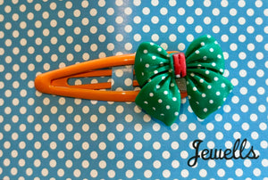 Jewells - Clip in Hair Accessory - Polka Dot Bows