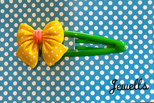 Jewells - Clip in Hair Accessory - Polka Dot Bows