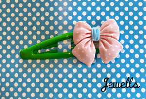 Jewells - Clip in Hair Accessory - Polka Dot Bows