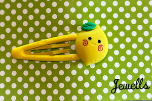 Jewells - Clip in Hair Accessory - Fruit Smiley Face