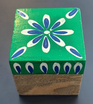 Hand-painted Indian Truck Art Trinket Box - Choice of colours