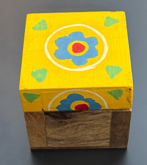 Hand-painted Indian Truck Art Trinket Box - Choice of colours