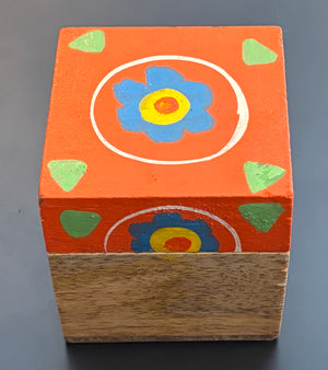 Hand-painted Indian Truck Art Trinket Box - Choice of colours