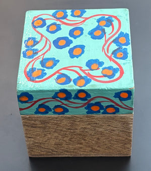 Hand-painted Indian Truck Art Trinket Box - Choice of colours