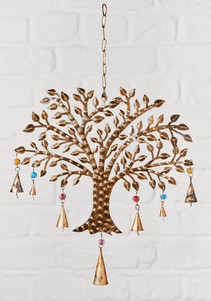 Tree of Life Windchimes with Coloured Beads