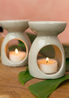 White Ceramic Oil Burner