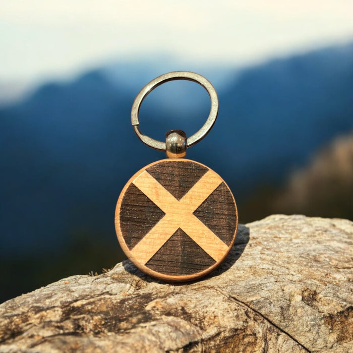 Saltire Scottish Flag Laser Keyring