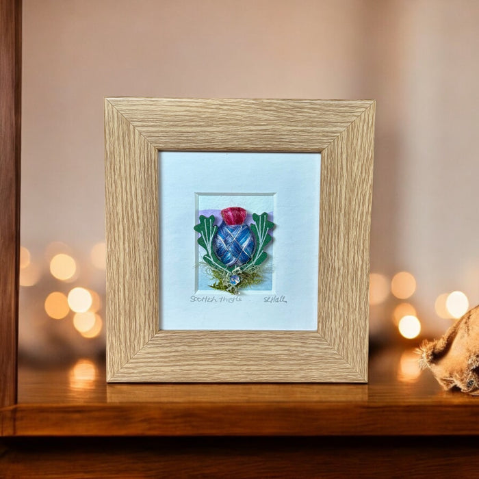 Watercolour Mini Boxed Pictures - Thistle