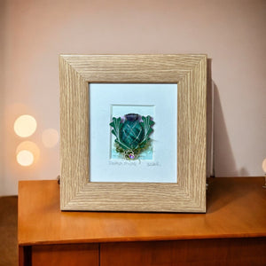 Watercolour Mini Boxed Pictures - Thistle