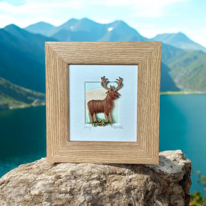 Watercolour Mini Boxed Pictures - Stag