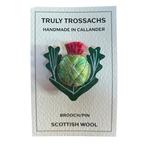 Natural Blends Brooch - Thistle