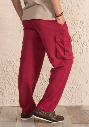 Cotton Trousers with Pocket - Choice of sizes and colours