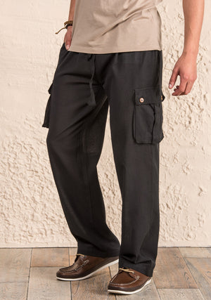 Cotton Trousers with Pocket - Choice of sizes and colours