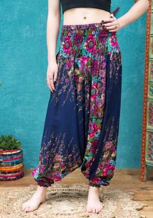 Floral Print Low Cut Trousers - Choice of 4 colours (Copy)