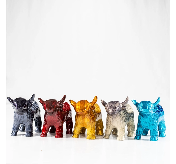 Recycled Aluminium Highland Cows - Choice of 2 sizes