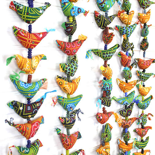 Decorative String of Indian Large Birds with Bell – Rickshaw Bazaar