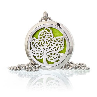 Aromatherapy Diffuser Necklaces - Leaf