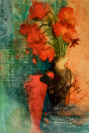 Alison Clements Cards - Orange Nouveau