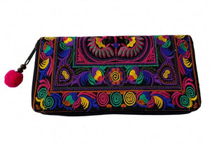 Handmade Embroidered Clutch Purse - Choice of Designs