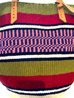 Upcycled Yarn Basket Bags