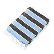Blanco Thin Stripe Mexican Blanket - Choice of 5 colours