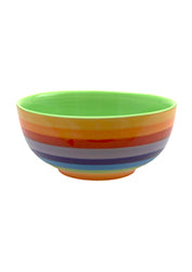 Rainbow Stripe Ceramic Cereal Bowl