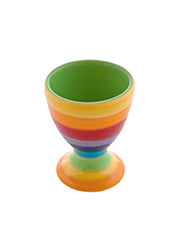 Rainbow Stripe Ceramic Egg Cup
