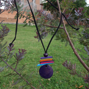 Tagua Nut Pendant Necklaces - Makas (Choice of 4 colours)