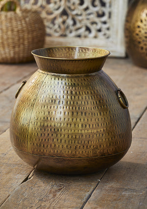 Fairtrade Hammered Iron Pot - Choice of 2 sizes
