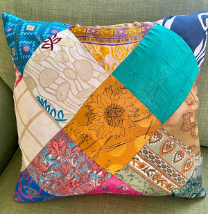 Recycled Sari Cushion