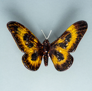 Recycled Aluminium Butterfly - Gold & Black (Choice of 2 sizes)