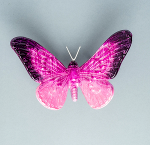 Recycled Aluminium Butterfly - Pink (Choice of 2 sizes)