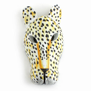 Carved Leopard Mask - Choice of 2 sizes