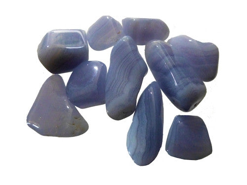 Crystals - Blue Lace Agate palmstones (Large)