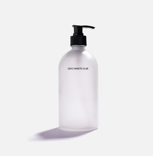 Reusable Frosted Glass Pump Bottle