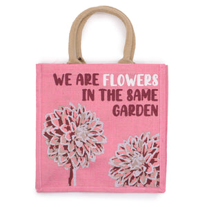 Eco Jute Bags - We Are Flowers...