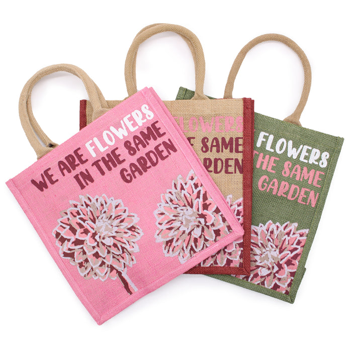 Eco Jute Bags - We Are Flowers...