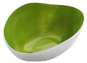 Recycled aluminium oval bowls