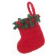 Christmas tree decoration - Mini Christmas Stocking (Choice of 3 Colours)
