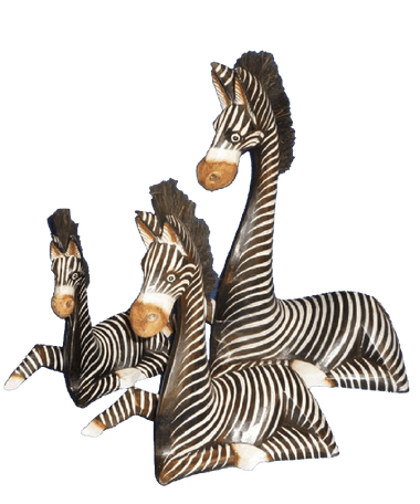 Painted Lying Zebra