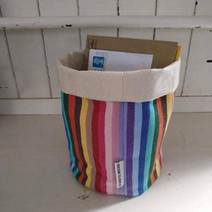 Organic Cotton Pot Bag - Rainbow (Tall)