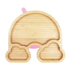 Baby Bamboo Weaning Suction Sectioned Plate - Over the Rainbow