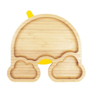 Baby Bamboo Weaning Suction Sectioned Plate - Over the Rainbow