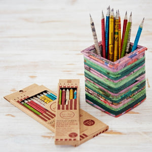 Recycled Newspaper Pencils - Pk of 10